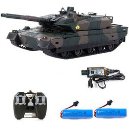 ElectricRC Car Rechargeable Remote Control Tank 40CM Camouflage RC 120 9CH 27Mhz Infrared Electric Toys For Children Boys Birthday Gifts 230325