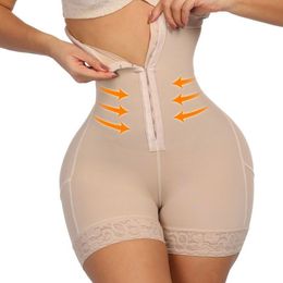 Women's Shapers LMYLXL Breasted Lace Butt Lifter High Waist Trainer Body Shapewear Women Fajas Slimming Underwear with Tummy Control Panties 230325