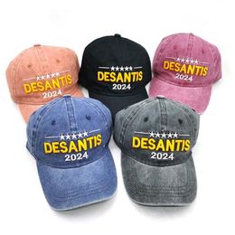 5 Colours desantis party supplies cap cotton breathable 2024 baseball hat DF132