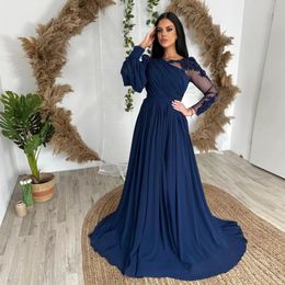 Elegant Mother Dress For Wedding Long Sleeve Beads Appliques Formal Prom Gowns Saudi Arabic Evening Dresses Custom Made