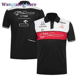 Men's T-Shirts F1 Formula 1 lapel T-shirt 2022 summer team polo uniform same custom 0325H23