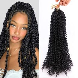 18" 22 Inch Water Wave Passion Twist Hair Kanekalon Ghana Crochet Braid Crochet Hair Passion Twists