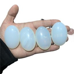 Decorative Figurines 1pc Opalite Palm Stone Crystal Massage Tumbled Healing Reiki Polished Specimenp