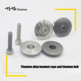 Bike Headsets TiTo Mountain Caps Bicycle Parts CNC Top Cap and Bolt M630 230325