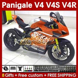 Injection Mold Fairings For DUCATI Street Fighter Panigale V4S V4R V 4 V4 S R 2018 2019 2020 Bodywork 41No.94 V4-S V4-R V-4S 18 19 20 V-4R 18-22 Motorcycle Body dark orange