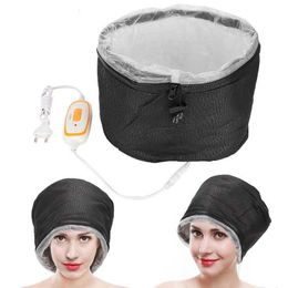 Other Hair Cares Adjustable Heating Cap Electric Hat Salon Thermal Nourishing Mask Baking Oil Dryers Heat 230325