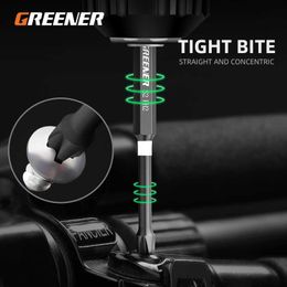 Greener Screw Electric Screwdriver Set 50 65 70 90 150mm Impact Strong Magnetic Batch Head Cross High Hardness Hand Drill BitPortable Screwdriver