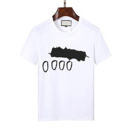 2023 Fashion Mens Designer Pattern Print T Shirt Black and white lettersNewest Style Polos T-Shirt Men Women High Quality Short Sleeve Tees M-3XL