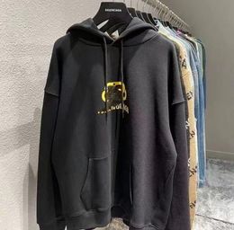 Classic BB Letter Unisex Hoodies Hooded Sweater Coat Loose Men's and Women's Printed Pullover Couples Cotton Hoodey Top Clothing Warm