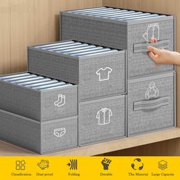 Storage Boxes Bins Clothes Storage Organizer Cabinets Drawers Separator For Bedroom Drawers Storage Box Wardrobe Organizer For Socks Underwear P230324