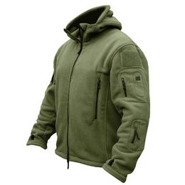 Men's Jackets Military Man Fleece Tactical Softshell Winter Jacket Men Polartec Thermal Polar Hooded Coat Outerwear Army Clothes And Coats 230325