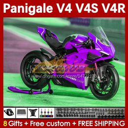 Motorcycle Fairings For DUCATI Street Fighter Panigale V4S V4R V 4 V4 S R 18 19 20 Body 41No.74 V4-S V4-R 18-22 V-4S V-4R 2018 2019 2020 Injection Mould Bodywork purple stock