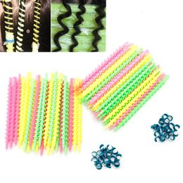 Hair Rollers 26Pcs Plastic Spiral Perm Rod Barber dressing Salon Tools Durable Styling Small Wave Generous 2 SIZE 230325