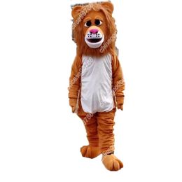 Performance lion Mascot Costume Costume Cartoon Fursuit Outfits Party Dress Up Activity Walking Animal Clothing Halloween