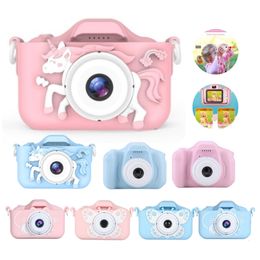 Toy Cameras Mini Digital Video Camera Children Camera Educational Toys 40MP Kids Camera 2 inch Screen Cute Horse For Children Birthday Gift 230325