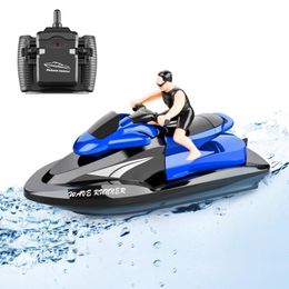 ElectricRC Boats Rapid Rc Boat 24G Remote Control Motorboat 20KMH Brushless Motor High Speed Electric Model Water Toys 230325