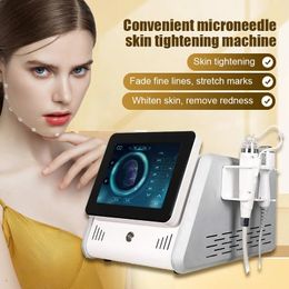 2 in 1 RF Equipment Fractional Microneedle Machine With Cold Hammer Anti Acne Shrink Pores Face Skin Care Tools Stretch Marks Remove Salon