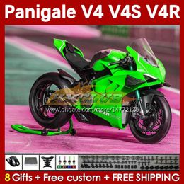 Motorcycle Fairings For DUCATI Street Fighter Panigale green stock V4S V4R V 4 V4 S R 18 19 20 Body 41No.71 V4-S V4-R 18-22 V-4S V-4R 2018 2019 2020 Injection Mold Bodywork