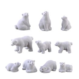 Polar Bear Microlandscape Resin Ornaments Decorative Objects Succulent Ornaments Creative Gift 1224157