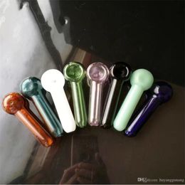 Hookahs Color with a logo pipe Wholesale Glass Bongs, Oil Burner Glass Water Pipes, Smoke Pipe Accessories