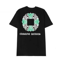 CH Luxury T-shirt Fashion Women's Brand Tops Tees Men Women Sanskrit Letter Sweatshirts Short Sleeve Horseshoe Designer Couple T-shirts Cross Unisex Tee Tshirts R0zq