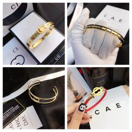 Designer Pendant Cuff Bangle Bracelets Women Bangle Luxury Bracelets Jewellery 18K Gold Plated Stainless Steel Wedding Perfect Lovers Gift Bangles Wholesale