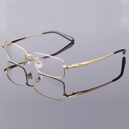 Sunglasses Frames Handoer Men Eyeglasses Pure Optical Glasses Prescription Spectacles Full Rim Eyewear Metal 230325