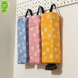 Little Daisy Waste Bag Holder Organisation Sets Washable Wall Mounted Folding Bag Suitable For Kitchen Bathroom Living Room Office Camping (3 Colours)