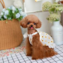 Dog Apparel Sweet Summer Princess Shirt Cute Pet Clothes Girl Cat Yorkshire Terrier Pomeranian Poodle Dresses