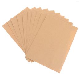 Gift Wrap 100 Pcs Blank Envelopes Kraft Paper Envelope Vellum Brown Bag Classic