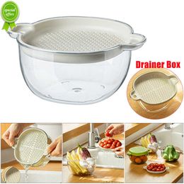 New New Kitchen Vegetable Drainer Plate Hangable Food Fruit Washing Drainer Bowl Box Snacks Storage Box Home Organizer Container