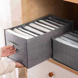 Storage Boxes Bins Pants Organisers for Drawer Cabinets Storage Box Home Wardrobe Underwear Socks Artefact Closets Clothes Compartment Separator P230324