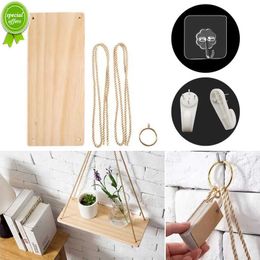 New Log Wall Decoration Hanging Rope Rack Flower Pot Storage Rack Hanging Ornament Free Drilling / No Trace Nail Installation