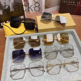 Sunglasses Designer 2022 New Dark Glasses Metal Large Square LW 00OY