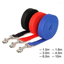 Dog Collars Nylon Training Leashes Pet Supplies Walking Harness Collar Leader Rope For Dogs Cat 1.5M 1.8M 3M 4.5M 5M 10M