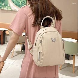 School Bags Fashion Women Backpack Small Luxury Pu Leather Ladies Bagpack Solid Colour Bag For Girl Travel Kawaii Backpacks Mochi