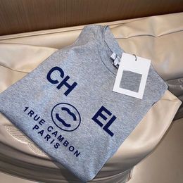 レディース Tシャツ高度なバージョンフランストレンディな服 C 文字グラフィックプリントカップルファッション綿ラウンドネックコーチチャンネル 3XL 5XL 半袖トップス Tシャツ