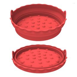 Bakeware Tools Reusable Evenly Heated Air Fryer Silicone Baking Tray For Heat Food Plates Oven Accessories Toasters