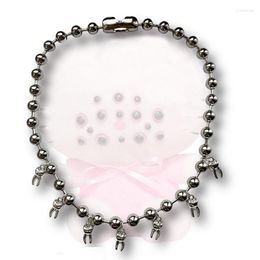 Pendant Necklaces Unique Hiphop Jewelry Thick Chain Teeth Necklace For Men Punk Aesthetic Cry Women Goth Egirl Accessories Choker