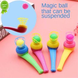 New 6pcs Pipe Ball Party Gifts Colorful Magic Blowing Pipe Floating Ball Children Toys Party Favors Birthday Present for Kids