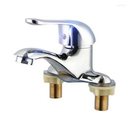Bathroom Sink Faucets Kitchen Faucet Double Hole Single Lever Cold Water Basin Tap
