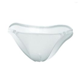 Underpants Men's Fashion Sretch G-string T-back Micro Thong Briefs Underwear Milk Bath Dress