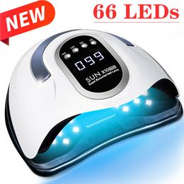Nail Dryers SUN X10 Max Lampara UV LED for Drying Gel Polish Dryer With Motion Sensing Professional Manicure Salon 230325