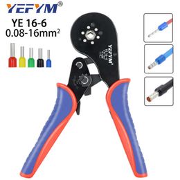 Ferrule Crimping Tool YE 16-6 0.08-16mm/30-5AWG Tubular Terminal Mini YEFYM Pliers For Large Size Terminals Electrical Clamps