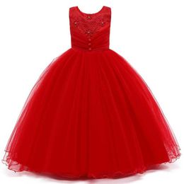 Girl's Dresses Hetiso Embroidered Children Dress Kids Girls Princess Wedding Pageant Christmas Costumes for 3-11 Years