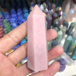 Decorative Figurines Natural Pink Opal Quartz Point Healing Crystal Wand Tower For Wedding Souvenir Guests