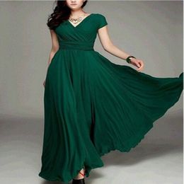 Plus size Dresses Plus Size Dresses V-Neck Elegant Dresses for Women Floor-Length Solid Plus Size Women Clothing Evening Dresses Party Dress Slim 230325