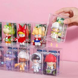 Storage Boxes Bins Desktop Storage Box Acrylic Doll Model Display Case Dustproof Transparent Toy Model Display Stand Action Figure Toys Storage Box P230324