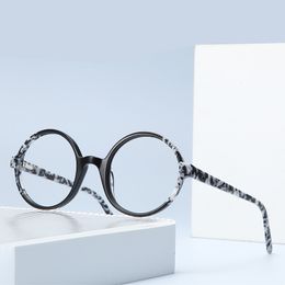 Sunglasses Frames Acetate Round Glasses Frame For Men And Women Retro Printed Handmade Eyeglasses Vintage Prescription Myopia Spectacles BOA1177 230325