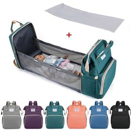 Bag Organizer Baby Portable Folding Bed Mommy Bag Baby Diaper Bag Large Capacity Maternity for Stroller Bag Nursing Bag for Baby Care 230324